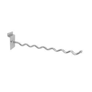 Chromed Wave Shaped Display Hook Metal Display Hook for Clothes Shop