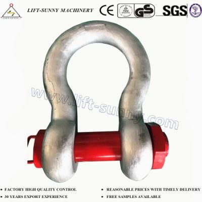 250t Galvanized Bolt Type Safety Pin/Red Pin Anchor Shackles