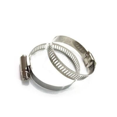 W1 W2 W4 W5 White Zinc Plated American Type Hose Clamp