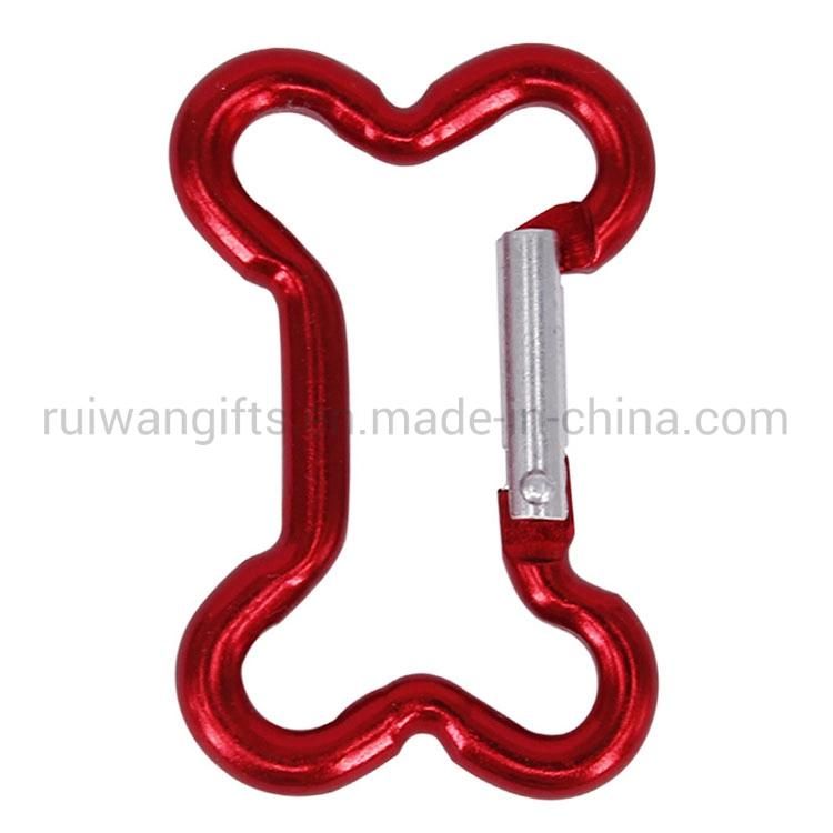 Bone Shape Aluminum Carabiner in Various Colors