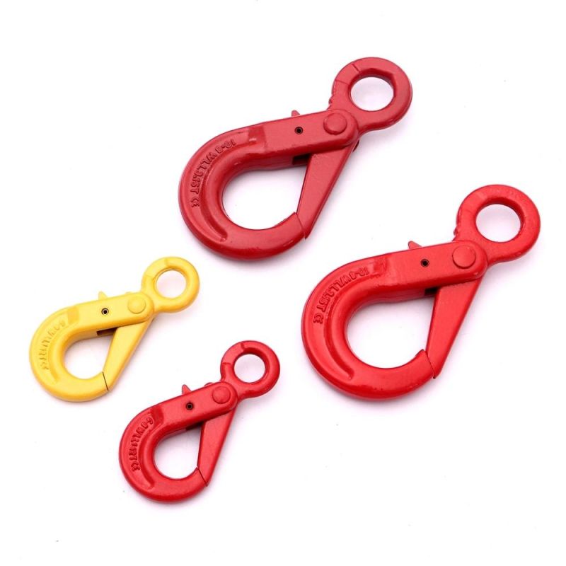 High Quality Us Type Forged Lifting Eye Swivel Hoist Hook with Safety Latch