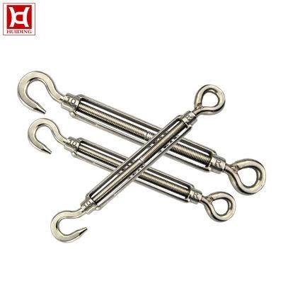 Galvanized Turnbuckles Eye-Hook Open Body Hook Stainless Steel Open Body Turnbuckle