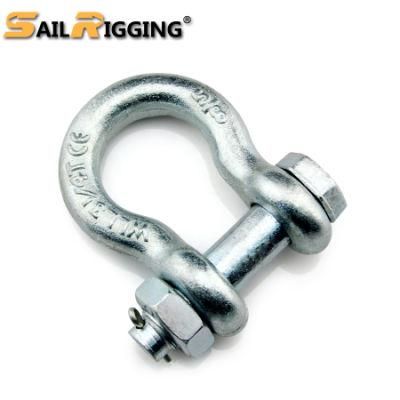 Drop Forged Anchor Bow Bolt Pin and Nut Shackle