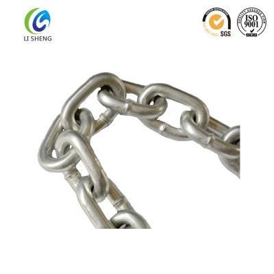 Galvanized British Type Medium Link Commercial Welded Link Chain Carbon Steel Short/Long/Medium Link Chain DIN763 DIN764 DIN766 DIN5685 DIN5686