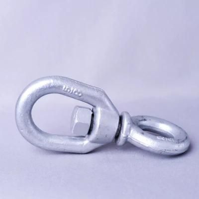 Factory Price Drop Forged G401 Galvanized Iron Steel Chain Eye End Swivel for Lifting