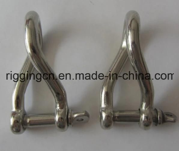 European Type Bow Shackle in Stainless Steel with High Polished Surface