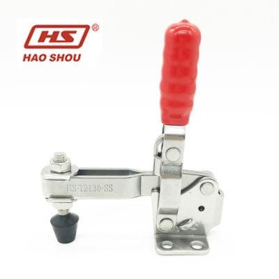 Haoshou HS-12130-Ss Same as 207-Uss Vertical Handle Hold Down Stainless Steel Toggle Clamp for Light Machining