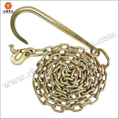 3/8 5/16&quot; 1/4&quot; G80 G70 Galvanized Tow Chain with Double J Hooks