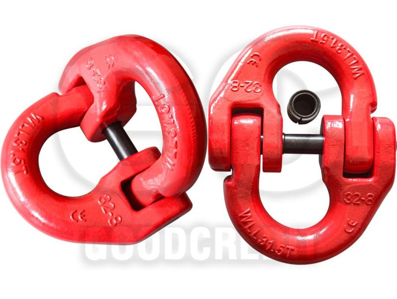 CE Alloy Steel G80 European Type Drop Forged Lifting Chain Connecting Link