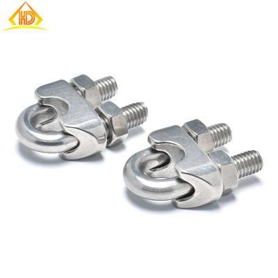 SS304 316 A2 A4 M6 M8 M10 M12 U Type Hook Eye J L Bolt Wire Rope Clip