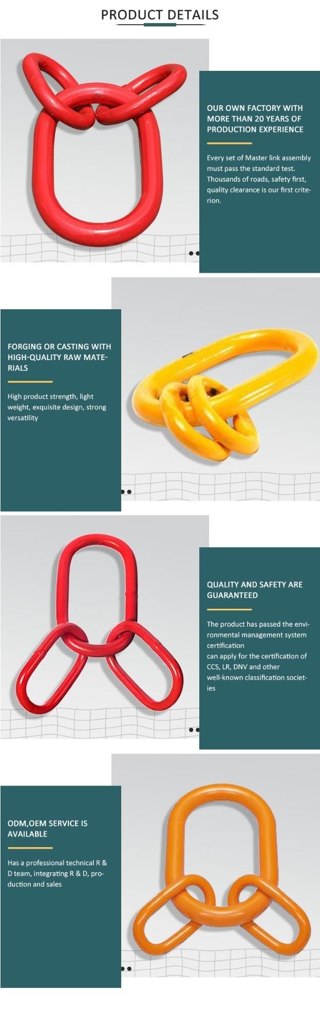 Factory Supplied Master Link Assembly with 20 Years Experience