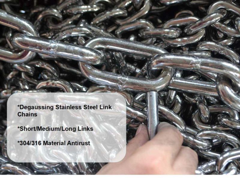 German Standard Chain DIN763 DIN764 DIN766 Metal Lifting Stainless Steel Link Chain