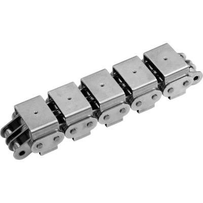 Wholesale OEM Custom Stainless Steel Agricultural Industrial Transmission Roller Conveyor Chains with U Type Attachments (SS08B-U1)