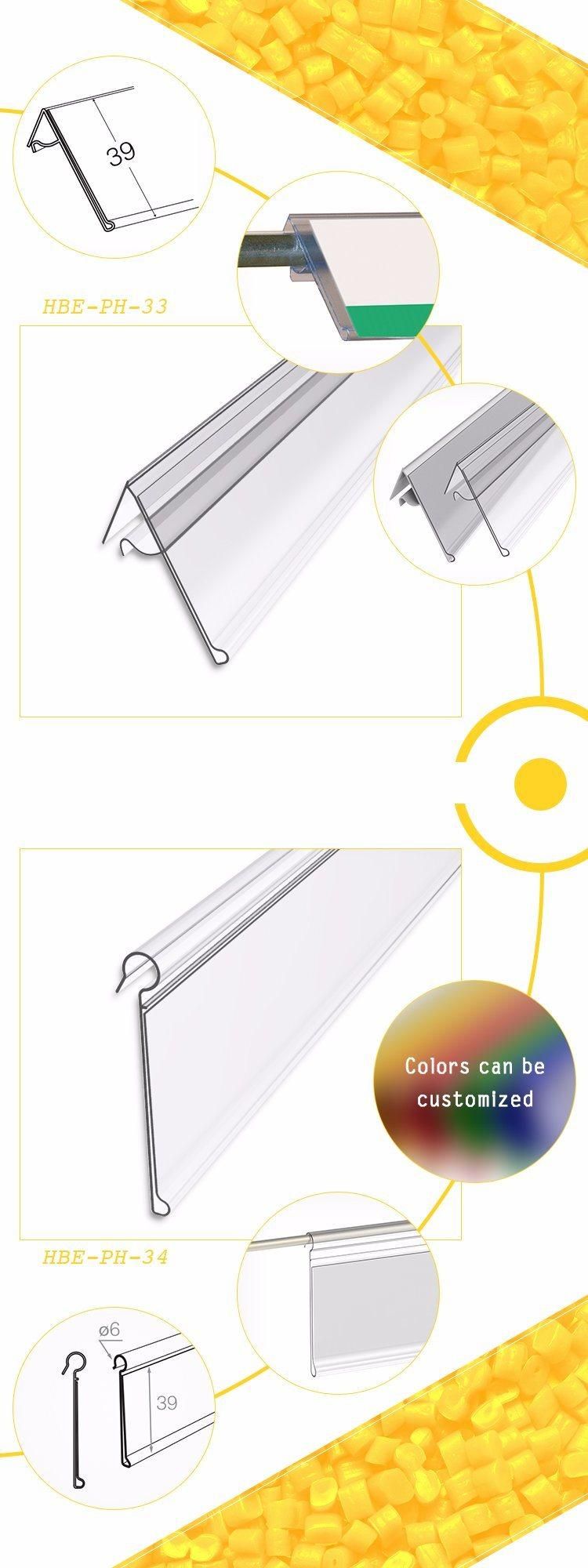 Supermarket Shelf Price Holder Price Tag for Glass