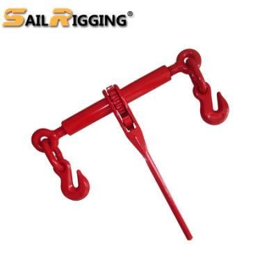 G80 China Marine Rigging Hardware Forged Handle Standard Ratchet Type Load Binders Hook and Hook