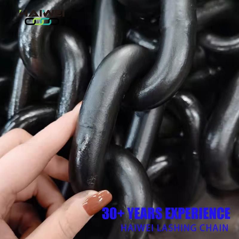 Butt Flash Welding High Breaking Load Blackening Lifting Link Chain