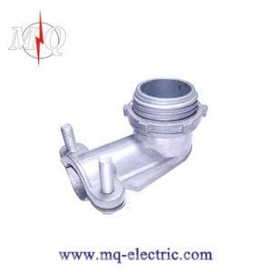 Zinc Flex Conduit Angle Squeeze Connector