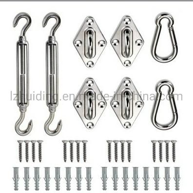 Heavy Duty 304 316 Hardare Rigging Wire Rope Tensioner Turnbuckle with Double Hook