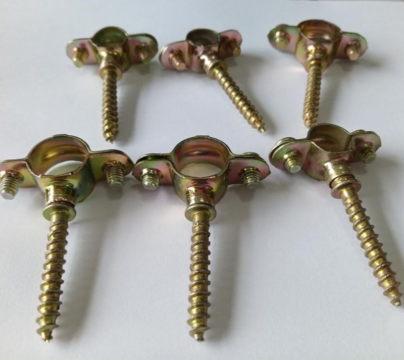 Hardware Metal Carbon Steel M7 Light Pipe Clamp with Zinc Plated
