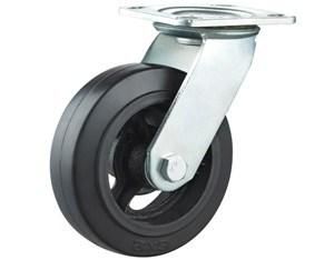 4&quot; 5&quot; 6&quot; 8&quot; Heavy Duty Moldon Rubber Casters Swivel Top Plate