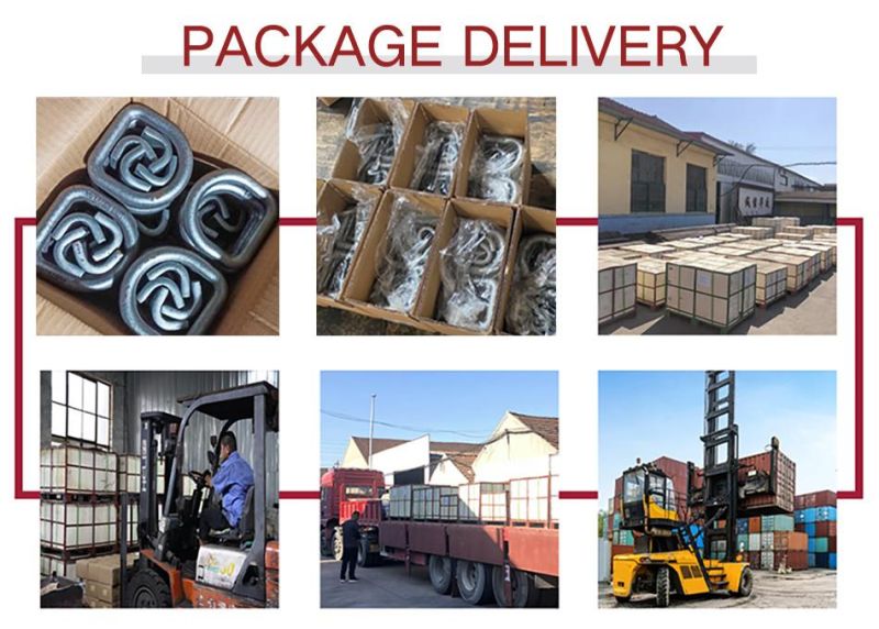 Hot Forging Parts Rigging Hardware Accessories Marine Hardware Drop Forged Carbon Steel Container Corner Lashing D Ring Trailer Ring