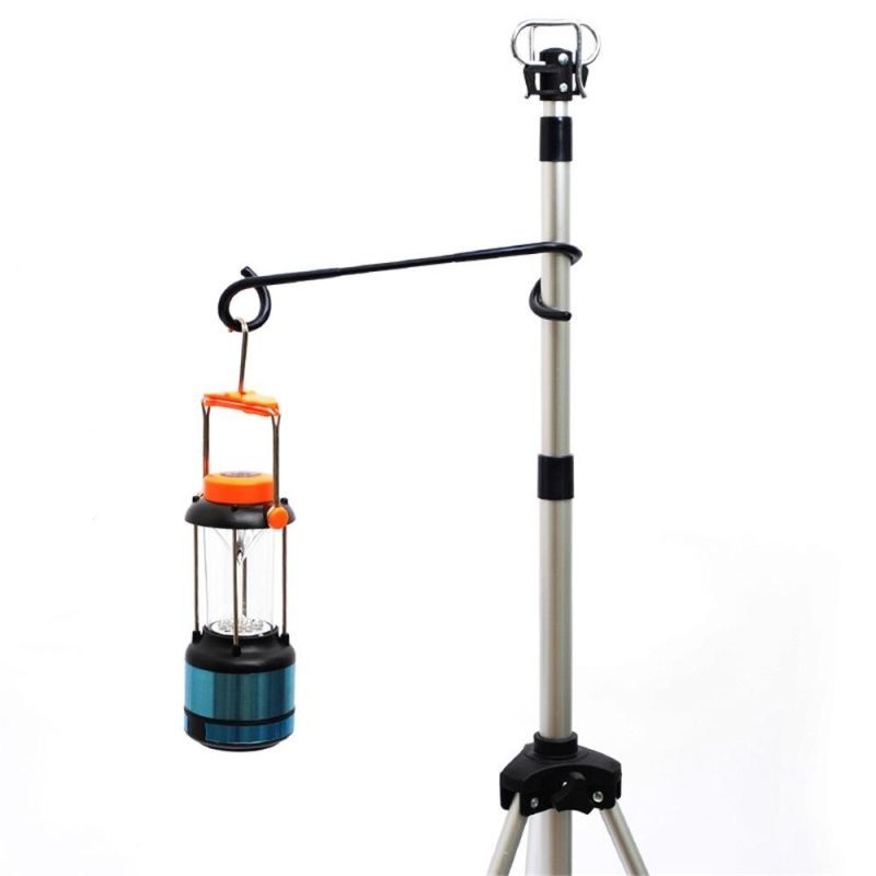 Outdoor Multifunctional Tent Lamp Steam Lamp Hook Thickened Camping Lamp Rack Two-Way Pig Tail S-Type Double Headed Hook