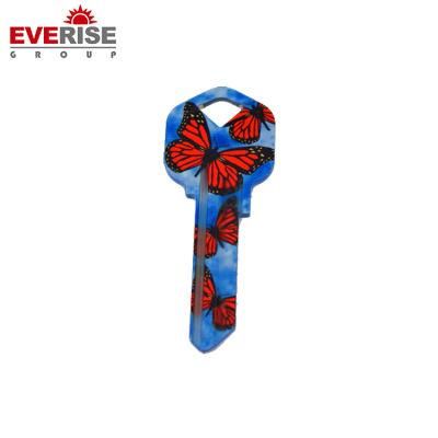 Colorful Key with Different Painted Patterns on The Blank Key