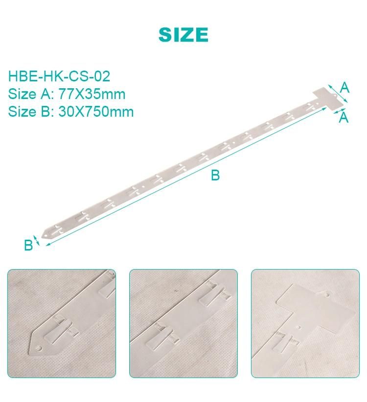Supermarket Plastic Hanging Promotion Clip Strips for Retail Display