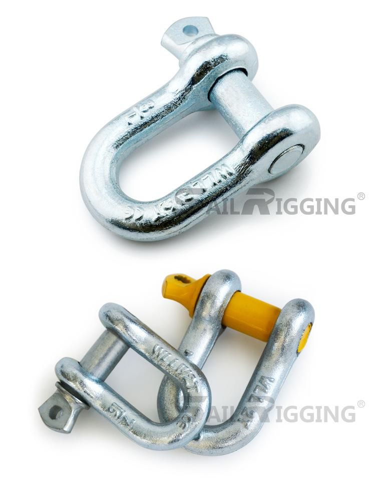 Screw Pin Galvanized Carbon Steel G210 Shackle