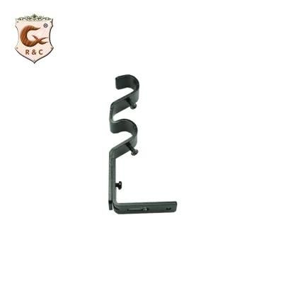 Wholesale Curtain Rod Double Adjustable Bracket Holders Decorative Triple Pole Bracket Wall Brackets for Curtain Rods
