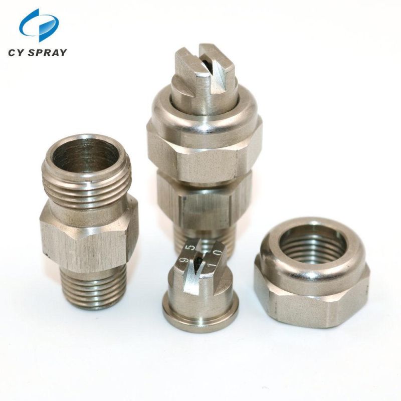 Stainless Steel Three-Section Combined Nozzle Flat Fan-Shaped Mist Tip Nozzle