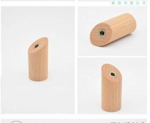 Round Wooden Cloth Coat Wall Hanger Hook