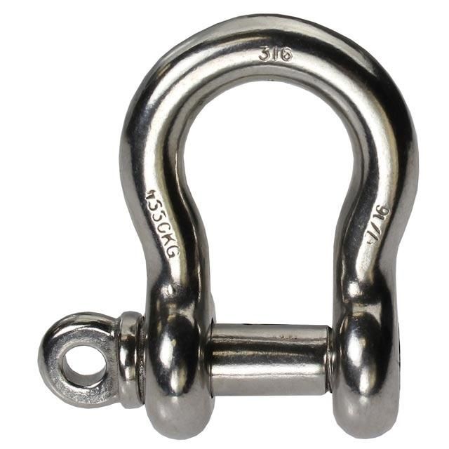 20 Years New Style Precision Stable Performance G209 Anchor Bow Shackle with Nut Rigging Hardware