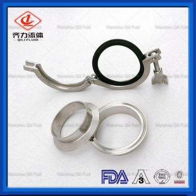 Sanitary Stainless Steel Pipe Fittings Tri Clamp Set (Clamp+Male Ferrule+Gasket)