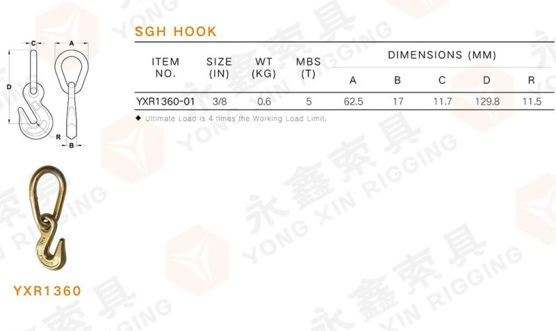 G70 Eye Slip Hook with Delta Triangle Ring Assembly Kit