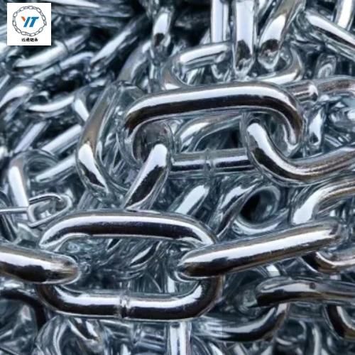 Blue White Colour Link Chain, Silver Chain, Link, Hook Chain