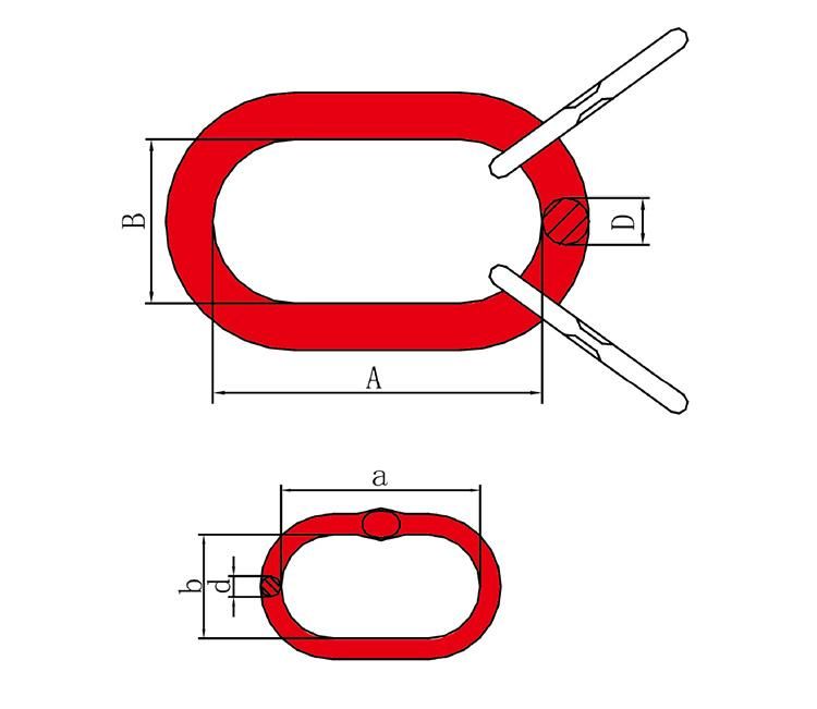 Wholesale Customized Color High Tensile European Standard G80/G100 Forged/Round /Assembly Master Link for Chain Sling and Lifting