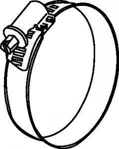 Worm Drive German Type Hose Clamp