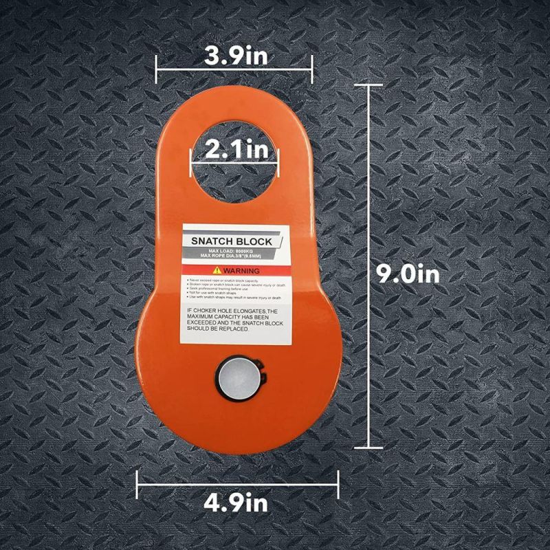 Heavy Duty Pulley Block for Synthetic Rope or Steel Cable