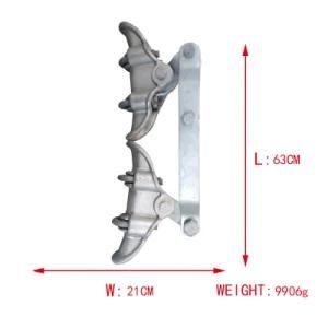 Silvery White Xgswedge Tension Hot DIP Galvanized Steel Cable Clamp with Low Price