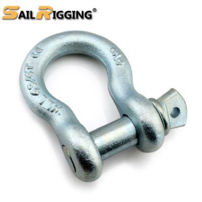Hardware Metal Forged Electronic Galvanized Marine Lifting Screw Pin Bow Shackle