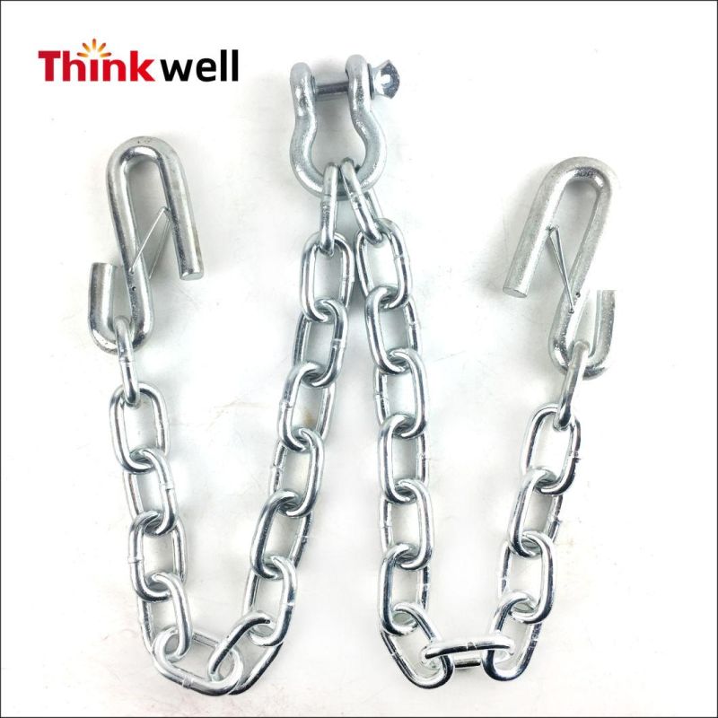 Tow Chain with Hooks Towing Pulling Secure Truck Cargo Chains