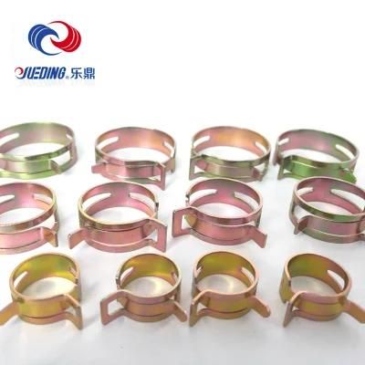 Zinc Plating Spring Type Hose Clamps Action Vacuum Hose Pipe Clamp