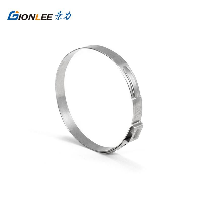 SS304 Muffler Custom Hose Clamp Stainless Exhaust Clamp