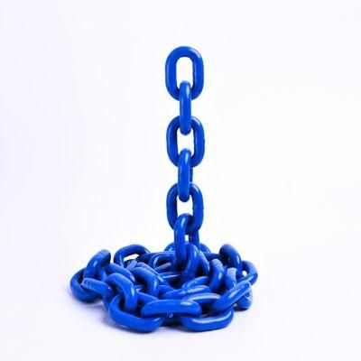 En818-2 Alloy Steel Black G100 Open Link Lifting Chain for Bucket Elevator