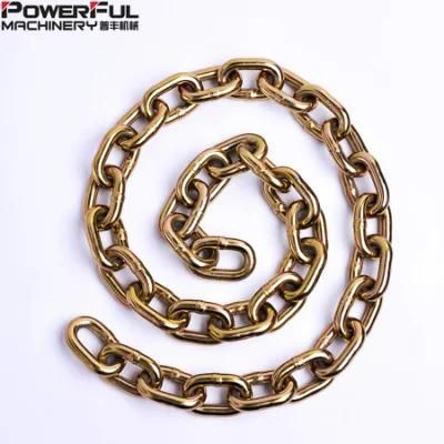 Nacm96 3/8 Grade 70 Transport Chain with Yellow Chrome Plated