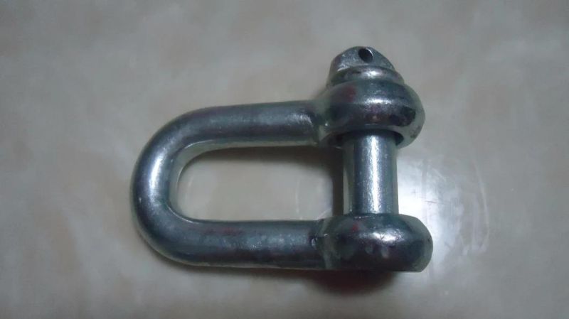 Galvanized Large Dee Screw Pin Shackle Chain Shackle Straight Shackle