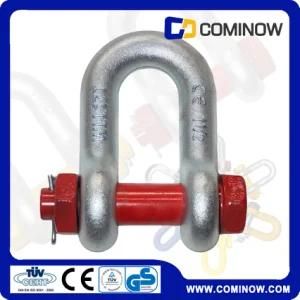 High Tensile Alloy Steel Us Type Bolt Anchor Chain Shackles / G2150 Drop Forged Dee Shackle