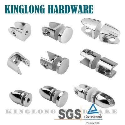 Glass Fitting Hardware Glass Shelf Supports Holder Zinc Alloy Glass Clamp