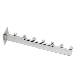 Wholesale Metal Chrome Wall Mounted Bra Display Hook with 7 Beads